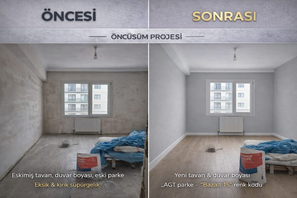 ankara ümitköy komple ev yenileme anahtar teslim tadilat uygulama