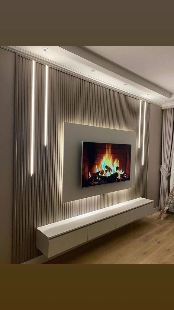 Konya Kulu TV Ünitesi Mobilya Tasarımı Konya Kulu özel ölçü TV ünitesi mobilya tasarımı modern duvar TV ünitesi uygulaması